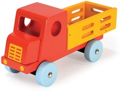 Mentari wooden toy truck red - educational and durable