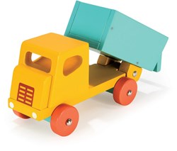 Mentari wooden truck yellow - toy vehicle for children