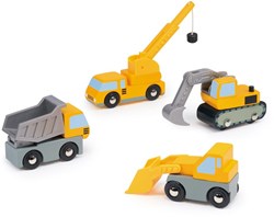 Mentari wooden construction vehicles toy set - 4 pieces