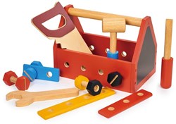 Mentari wooden tool box toy - colourful and educational