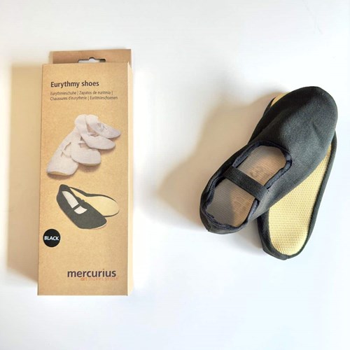 Mercurius eurhythmy shoes black - anti-slip cotton shoes size 52