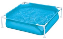 Summer Waves pool frame 122x122x30 cm blue kids garden swimming pool