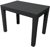 ProGarden side table anthracite plastic garden furniture 60x39x45 cm-2