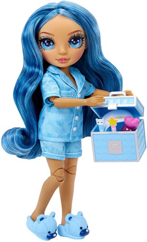 Rainbow High fashion doll junior high pajama party Skyler blue 23 cm toy-2