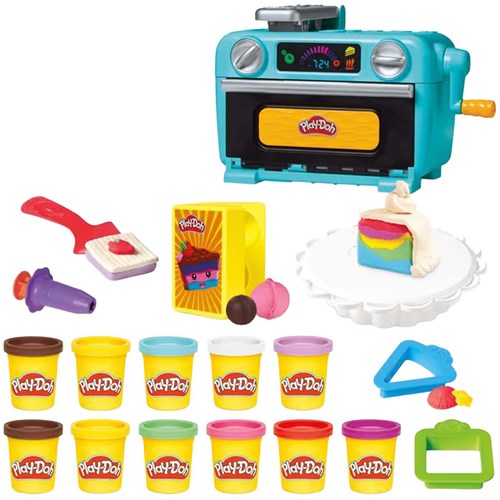 Play-Doh cake playset - colorful clay kitchen toy-2
