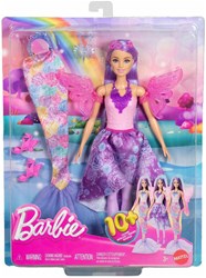 Barbie fantasy dress up set - magical fashion doll accessories pink