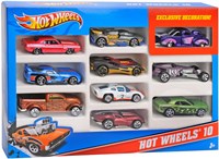 Hot Wheels gift set - toy cars 10-pack with exclusive car