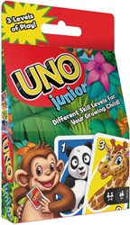 Mattel card game UNO Junior - fun kids game with animal illustrations