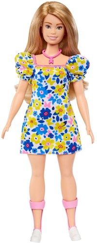 BEX Barbie fashion doll Fashionistas flower dress - Barbie doll Down syndrome-3