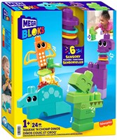 Mega Bloks dino building set sensory toy for toddlers 24 blocks-2