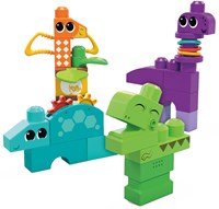 Mega Bloks dino building set sensory toy for toddlers 24 blocks