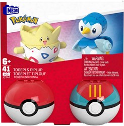 Mattel Pokémon building set - Togepi and Piplup 41-piece toy