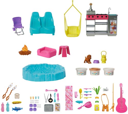 Mattel Barbie camper toy car - dream camper playset with accessories-3