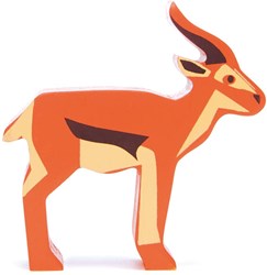Tender Leaf safari animal wooden antelope play figure orange 7.6 cm
