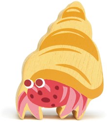 Tender Leaf sea animal hermit crab - wooden play figure sustainable