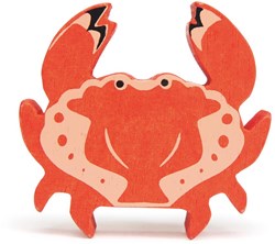 Tender Leaf wooden sea animal crab - sustainable toy red