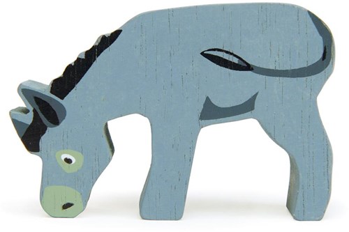Tender Leaf wooden farm animal - donkey toy sustainable grey-2