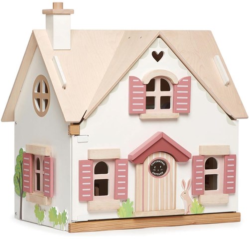 Tender Leaf wooden dolls house Cottage Cottontail with furniture