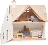 Tender Leaf wooden dolls house Cottage Cottontail with furniture-3