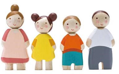 Tender Leaf doll family wooden dolls house dolls The Leaf set of 4-3