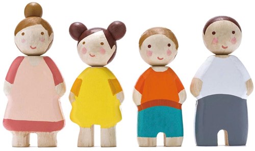 Tender Leaf doll family wooden dolls house dolls The Leaf set of 4-2