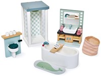 Tender Leaf dollhouse bathroom wooden playset sustainable blue-2