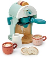 Tender Leaf wooden coffee machine Babyccino Maker play set for kids