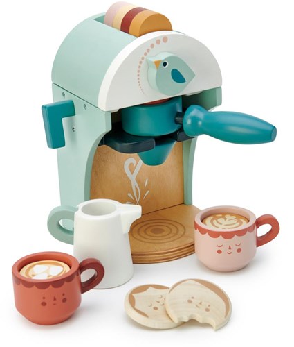 Tender Leaf wooden coffee machine Babyccino Maker play set for kids