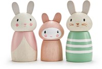 Tender Leaf dolls - rabbit family wooden play figures dollhouse-2