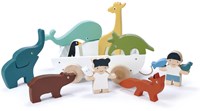 Tender Leaf wooden toy boat Friendship Boat with animal figures-3