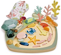 Tender Leaf wooden pond with stones - nature inspired educational toy