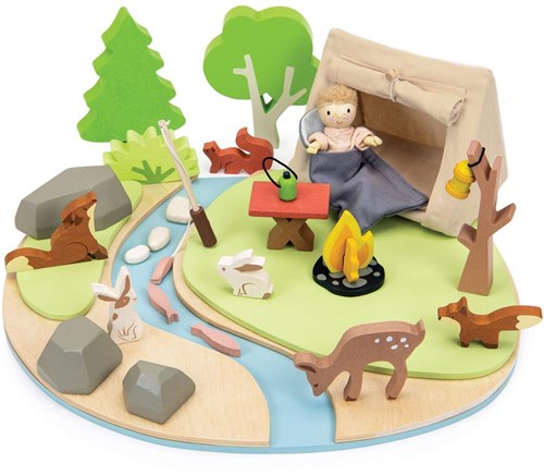 Tender Leaf camping set wooden toy - camping adventure for kids-2