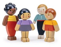 Tender Leaf dollhouse doll - Ivory Father - wooden toy family figure-3