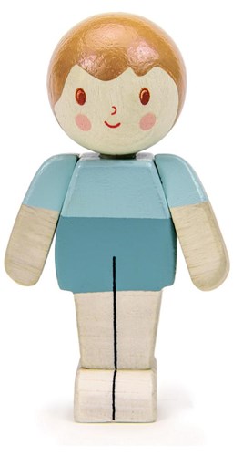 Tender Leaf dollhouse boy ivory - wooden toy family figure