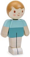 Tender Leaf dollhouse boy ivory - wooden toy family figure-2