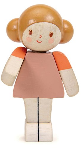 Tender Leaf dollhouse doll ivory girl - wooden toy doll