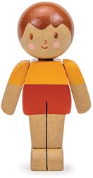 Tender Leaf dollhouse boy figure - Caramel family wooden toy