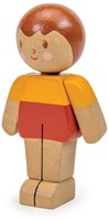 Tender Leaf dollhouse boy figure - Caramel family wooden toy-2