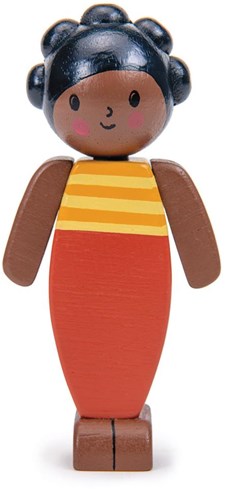 Tender Leaf dollhouse doll mocha mother - wooden toy doll