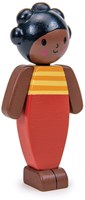 Tender Leaf dollhouse doll mocha mother - wooden toy doll-2