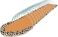 Swim Essentials water slide beige leopard print - inflatable sprinkler-2