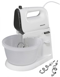 Philips hand mixer with mixing bowl - powerful kitchen mixer 450W grey
