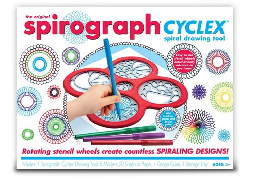 Spirograph spiral drawing set Cyclex - creative toy for children