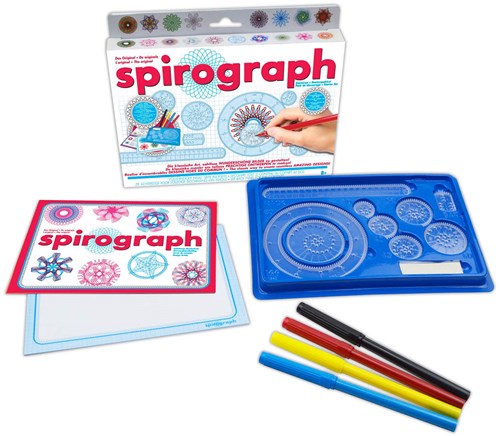 Spirograph drawing set starter - creative craft kit for kids-3