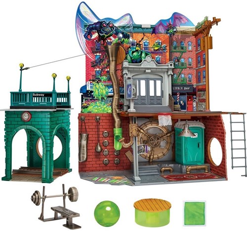 Boti Teenage Mutant Ninja Turtles headquarters playset with slime-2
