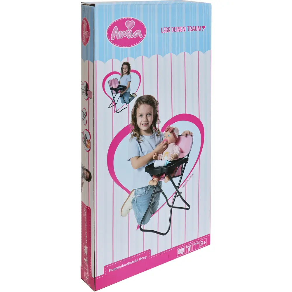 Amia doll chair Rosy multicolor - toy doll furniture