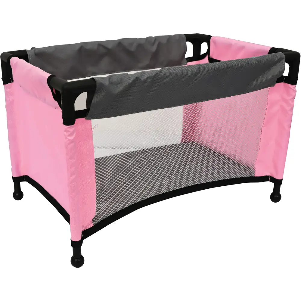 Amia doll travel bed pink - doll bed for dolls up to 43cm