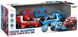 Gear2Play RC Neon Bumper Cars Pro - Remote Control Racing Cars with Neon Lights