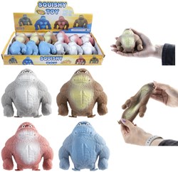 Kidsfun gorilla squishy toy filled with sand 10 cm