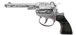 Cap gun toy revolver 100 shots metal cowboy accessory